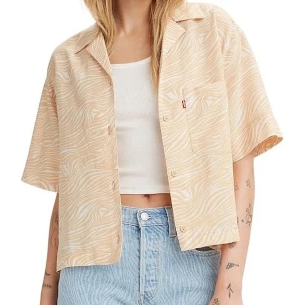 LEVI’S Nia Beige Patterned Women's Top